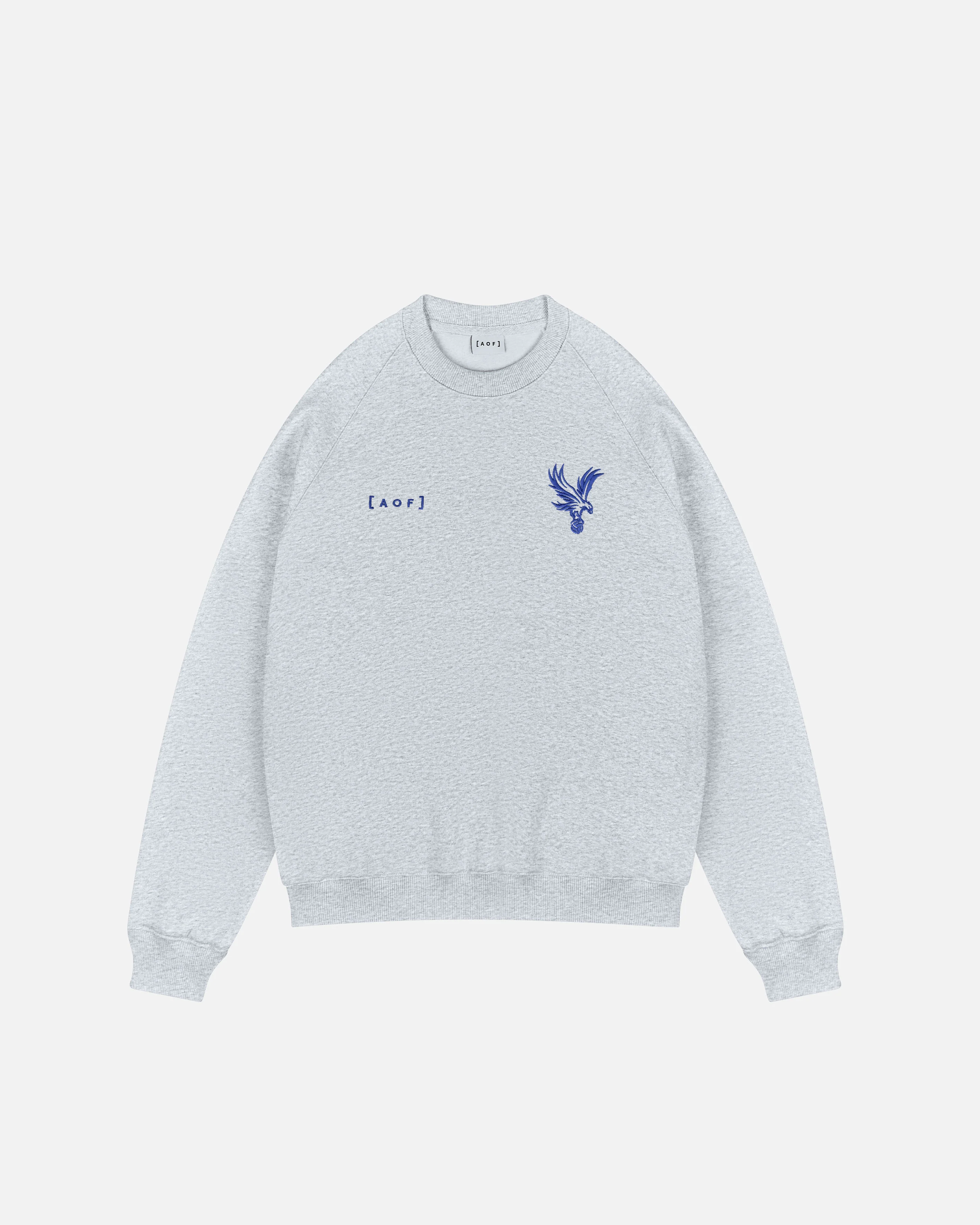 Crystal Palace Eagle & Ball Raglan Grey Sweat