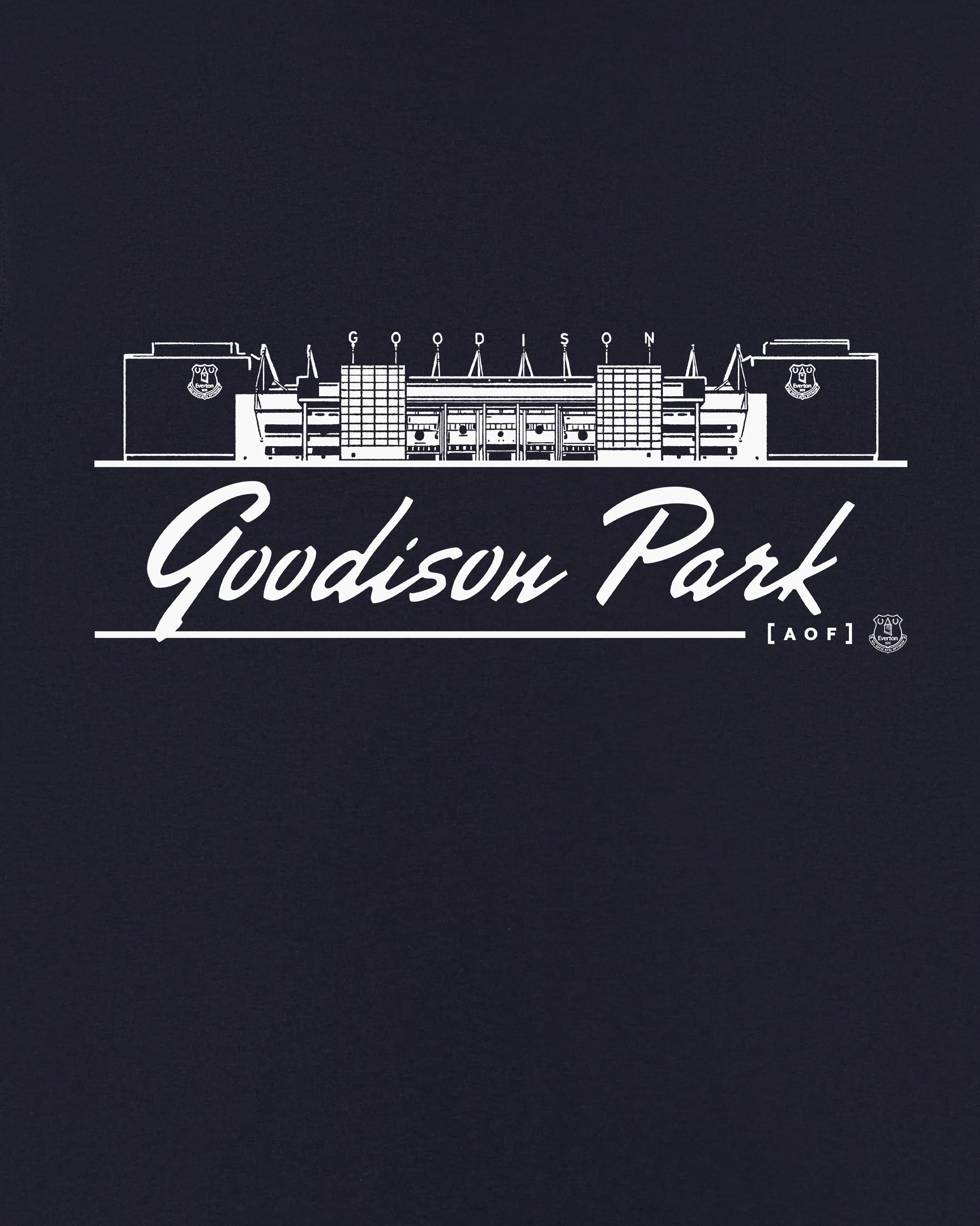 Everton Goodison Park Navy Tee - Image 2