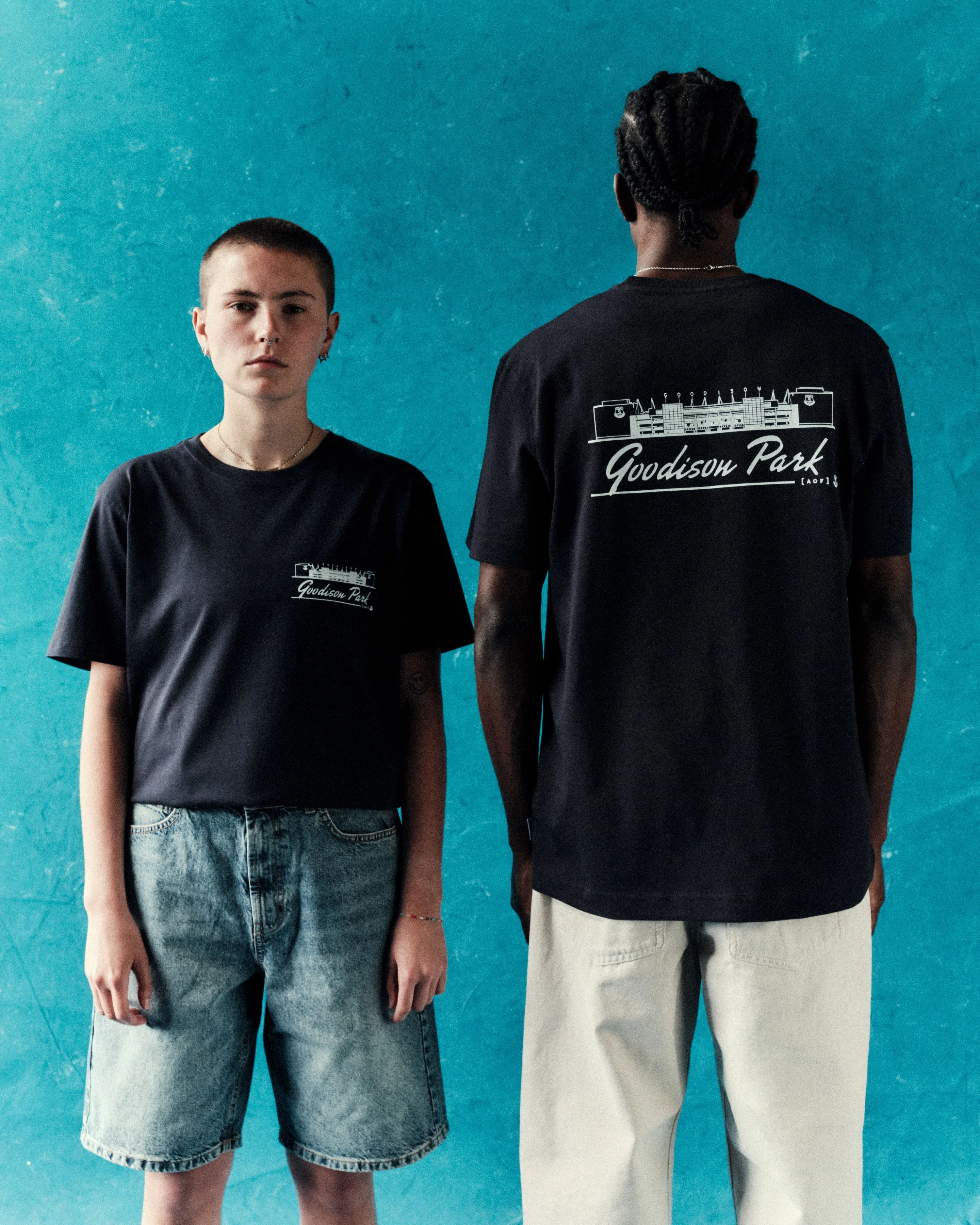 Everton Goodison Park Navy Tee - Image 4