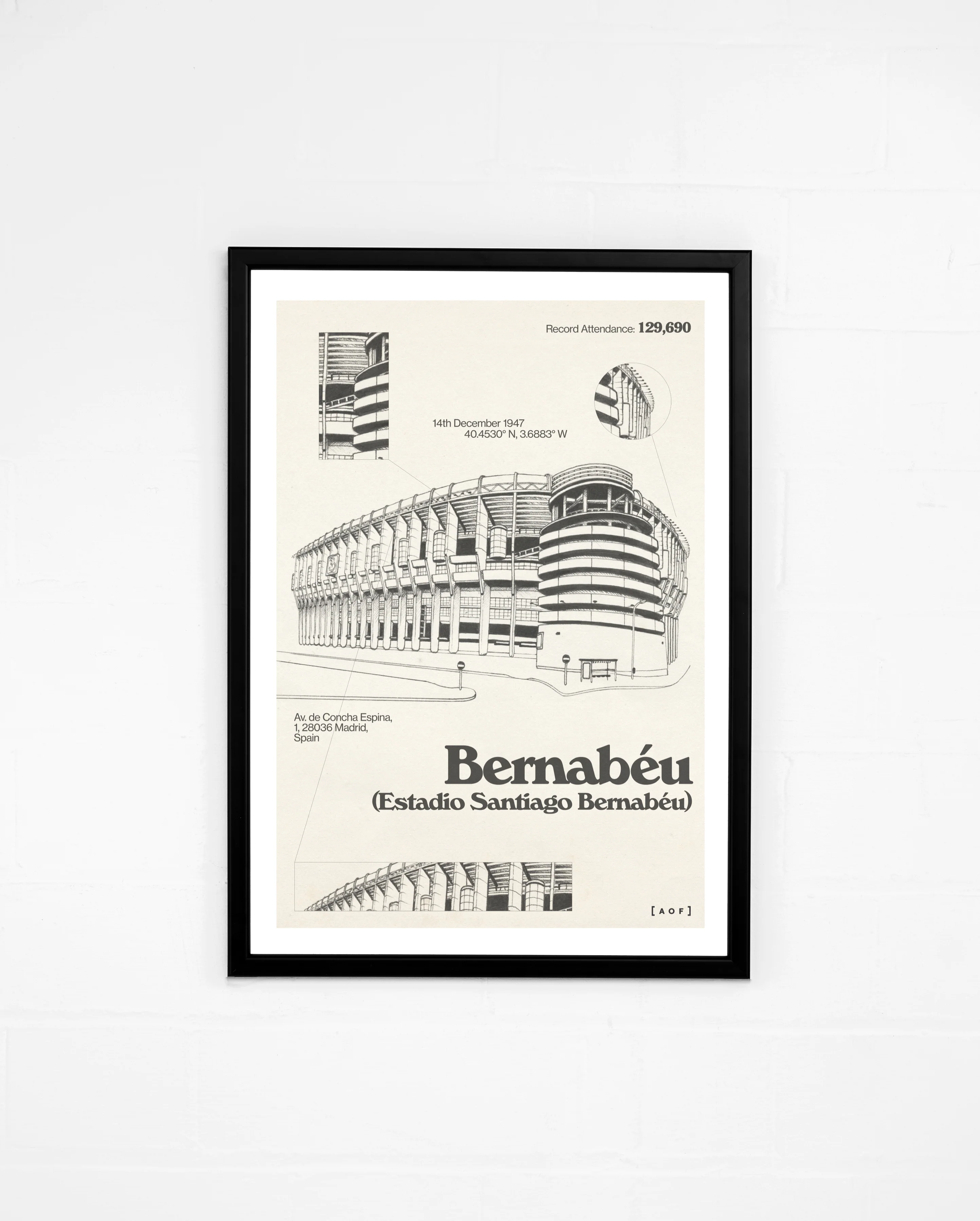 Los Blancos Blueprint Print - Image 2