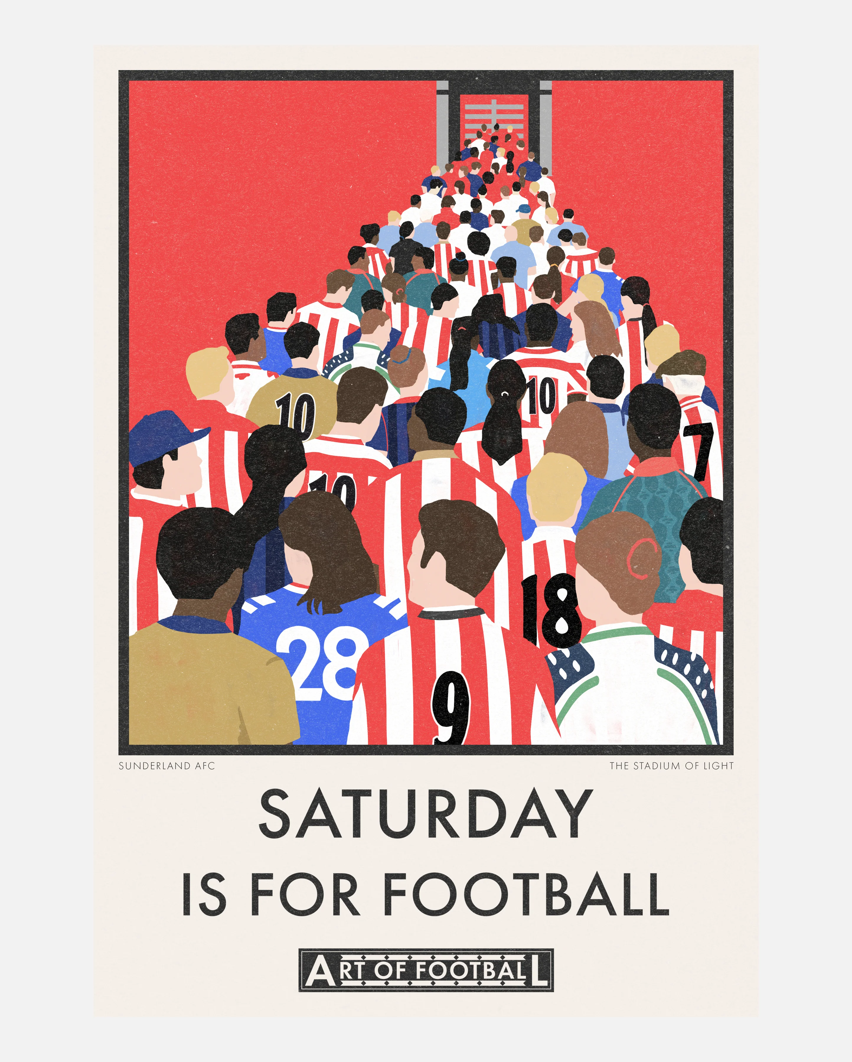 Sunderland Saturday Is For Football Print - Image 3