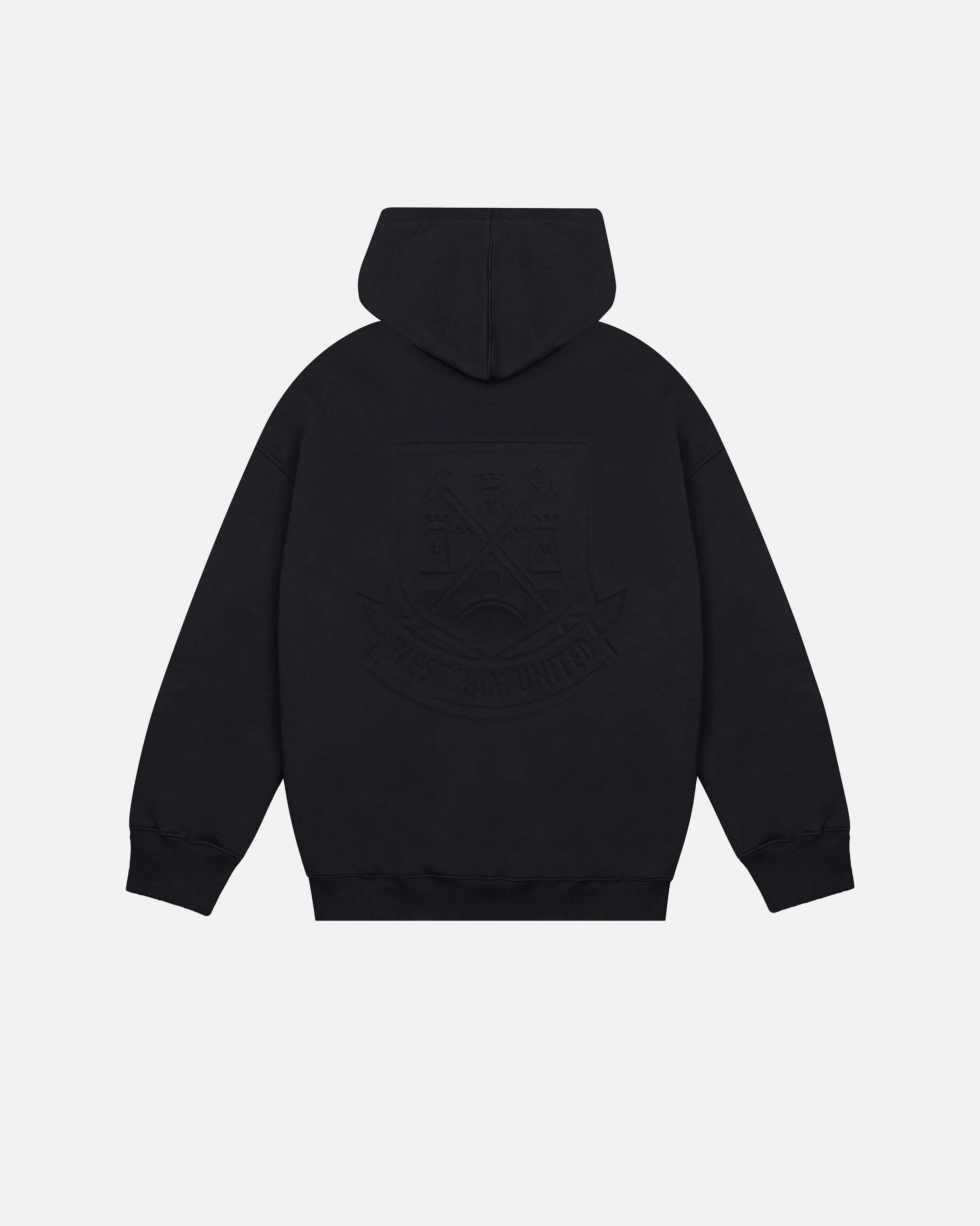 West Ham Debossed Zip Through Hoodie - Image 3